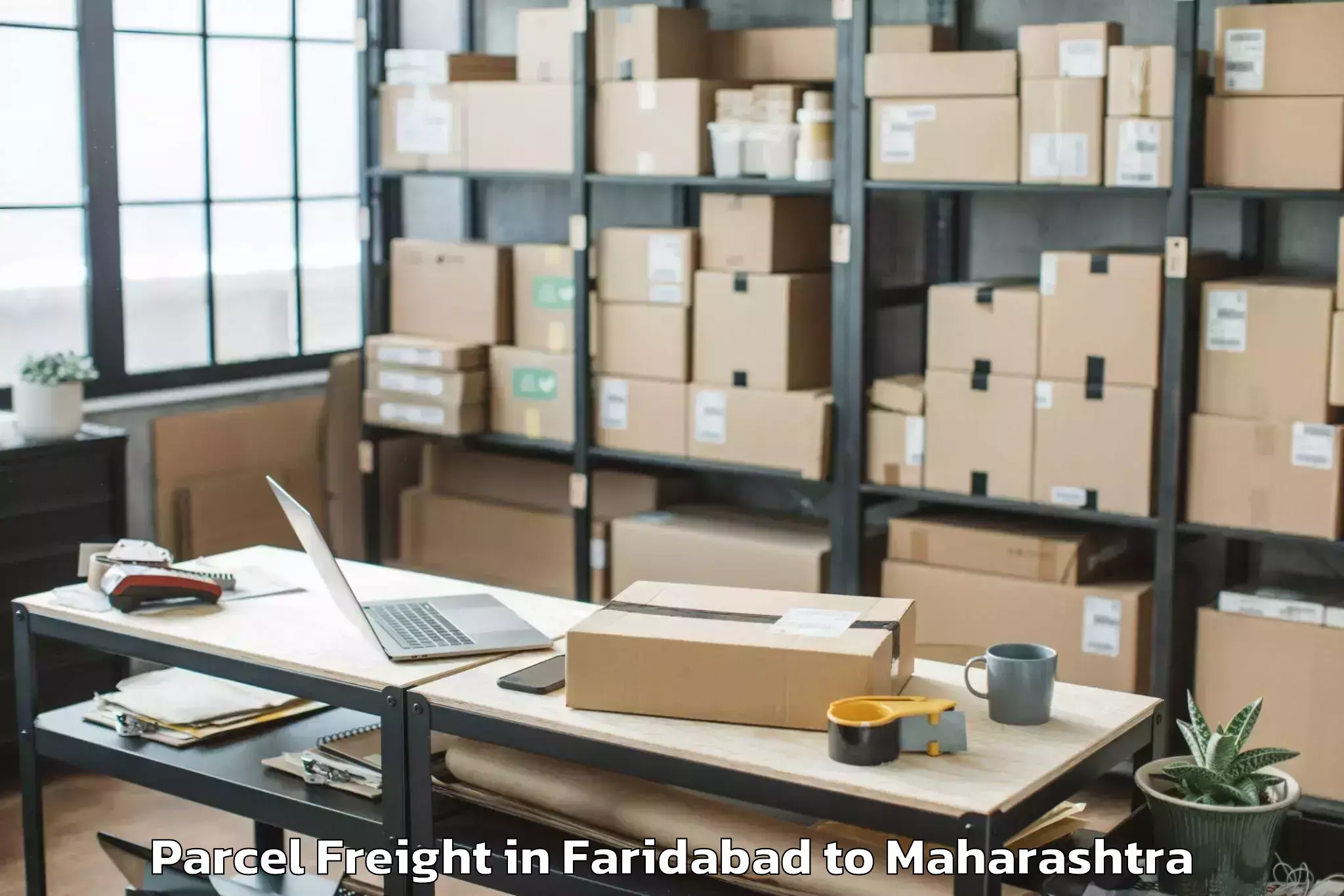 Easy Faridabad to Shevgaon Parcel Freight Booking